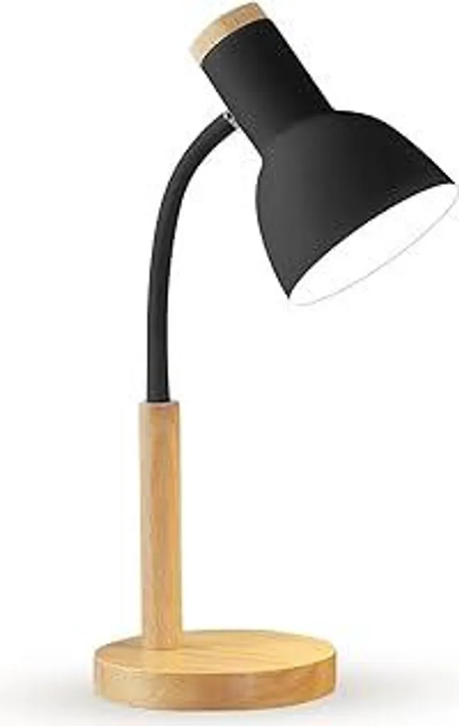 Lampada Scrivania LED E27 Professionale Legno Metallo Regolabile