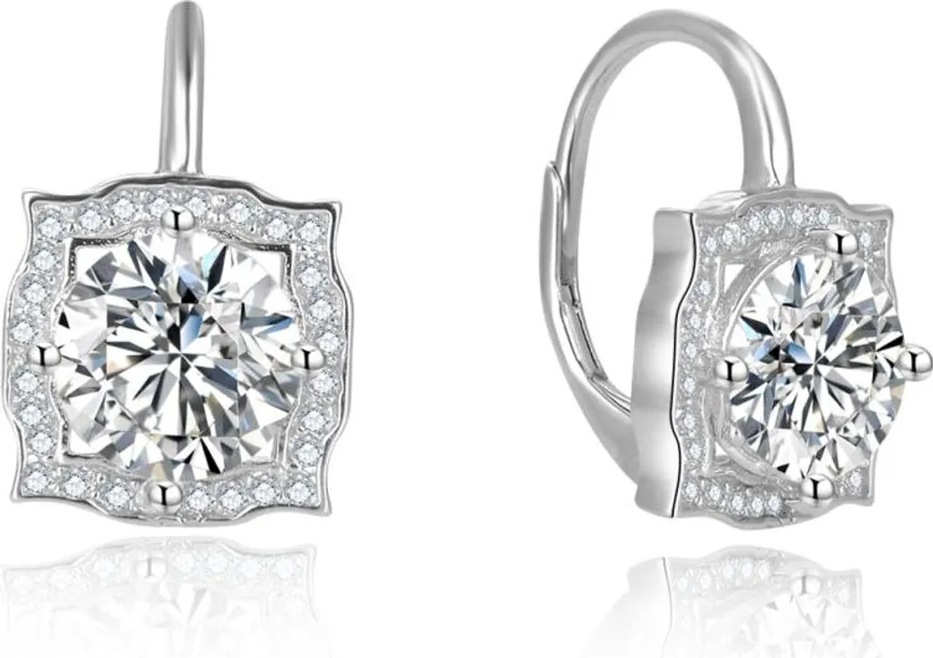 Boucles d'oreilles argentées hypoallergéniques pour oreilles sensibles