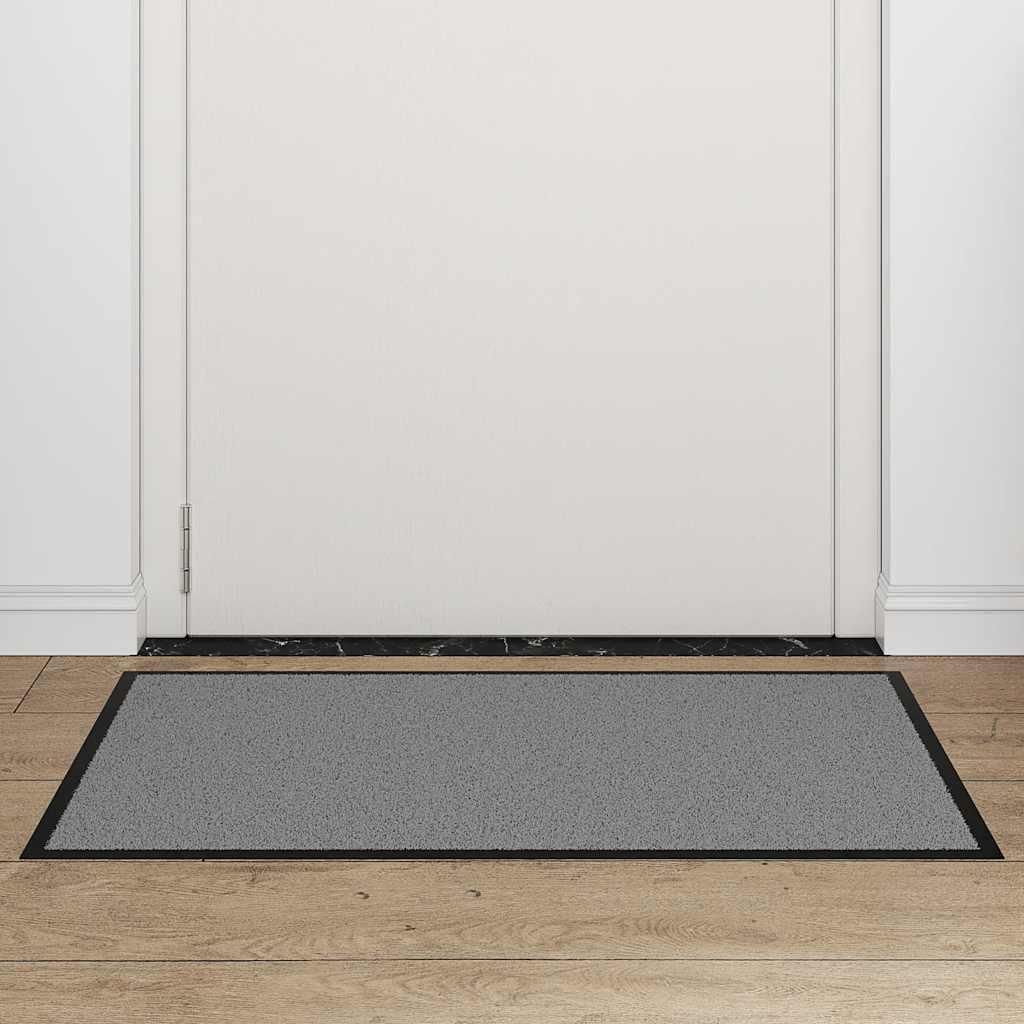 vidaXL Fußmatte Grau 60x90 cm