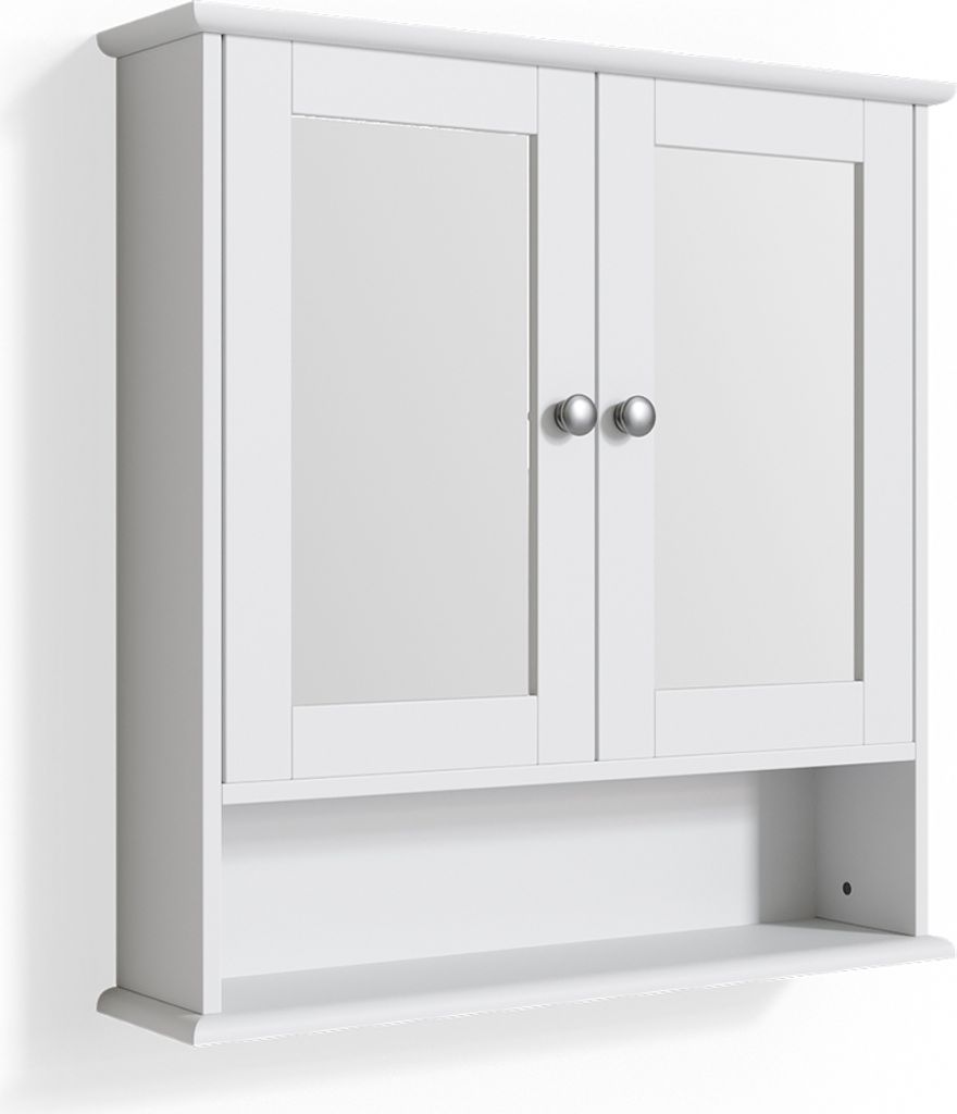 Badspiegelschrank Vicco Bianco Weiß 56 x 58 cm, Model 31126
