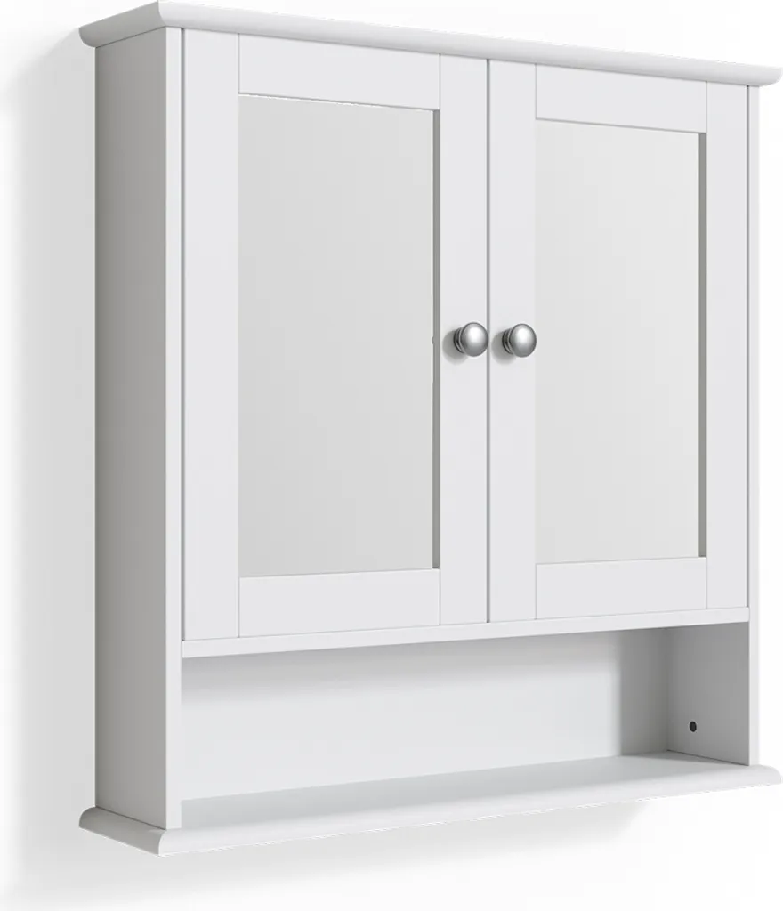 Optimisez votre petite salle de bain avec l'Armoire Vicco Bianco Blanc 56x58cm