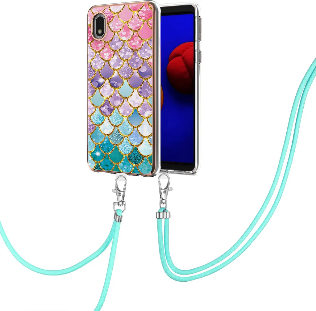 Custodia Samsung A01 Core Antiurto con Cordino - TPU Flessibile