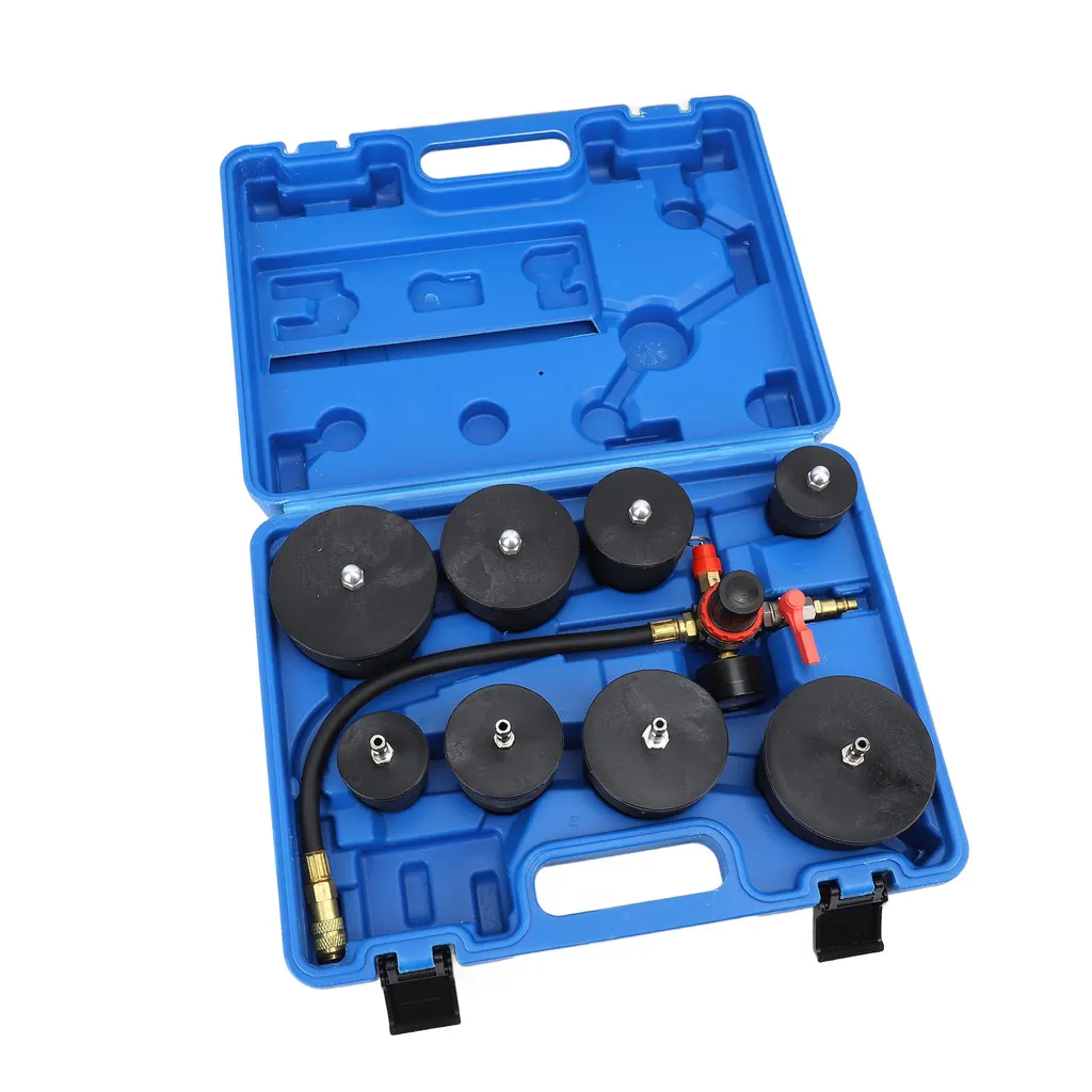 Testeur de fuites turbo : kit de diagnostic pression avec 8 adaptateurs