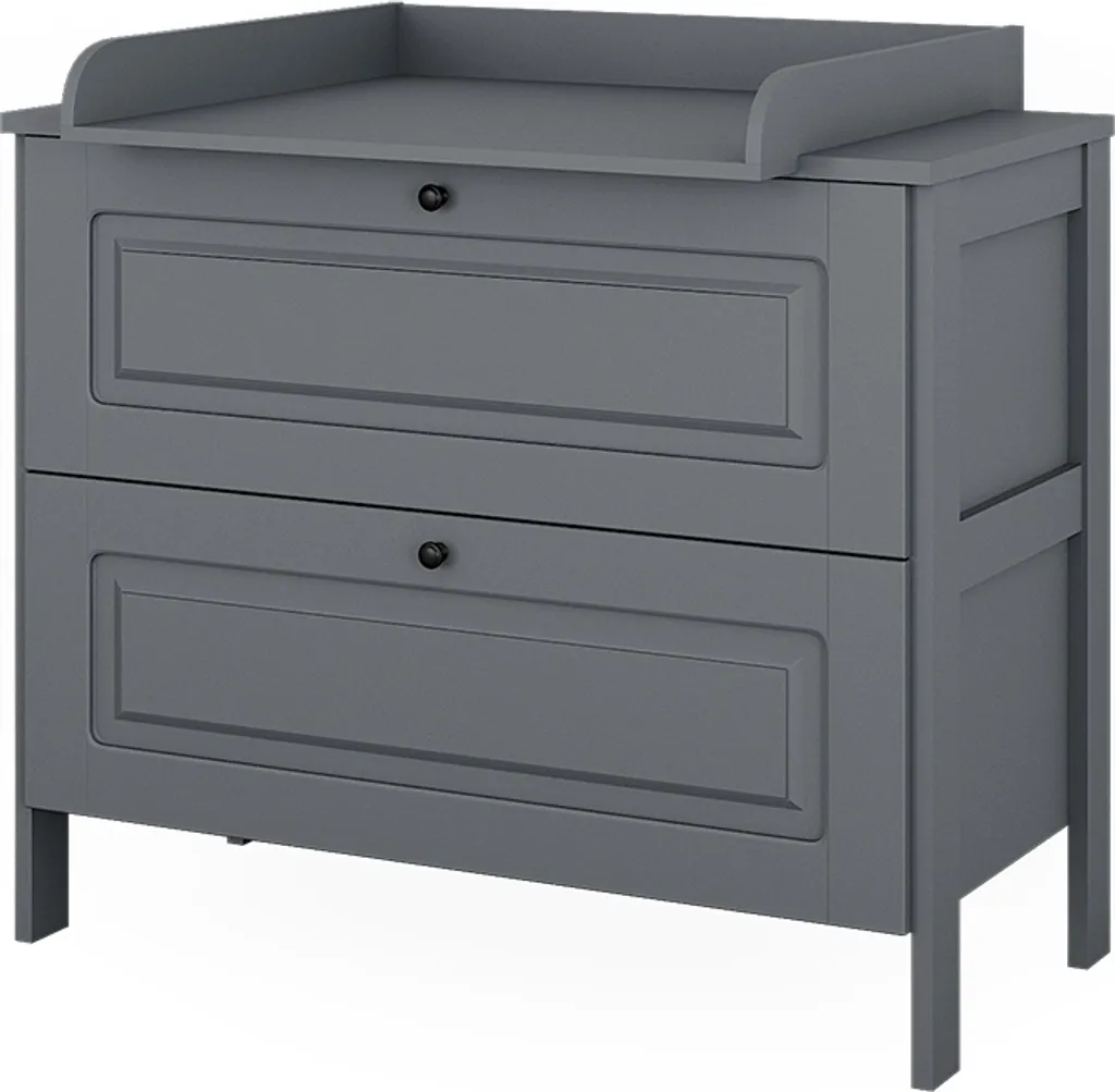 Commode à langer Vitalispa Ajaton Gris 108x98cm 2 tiroirs Model 50178