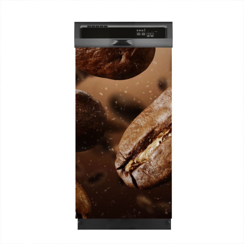 Aufkleber sticker 45x80 cm Dekorative folie Spülmaschine - Kaffeespritzer und Rauch