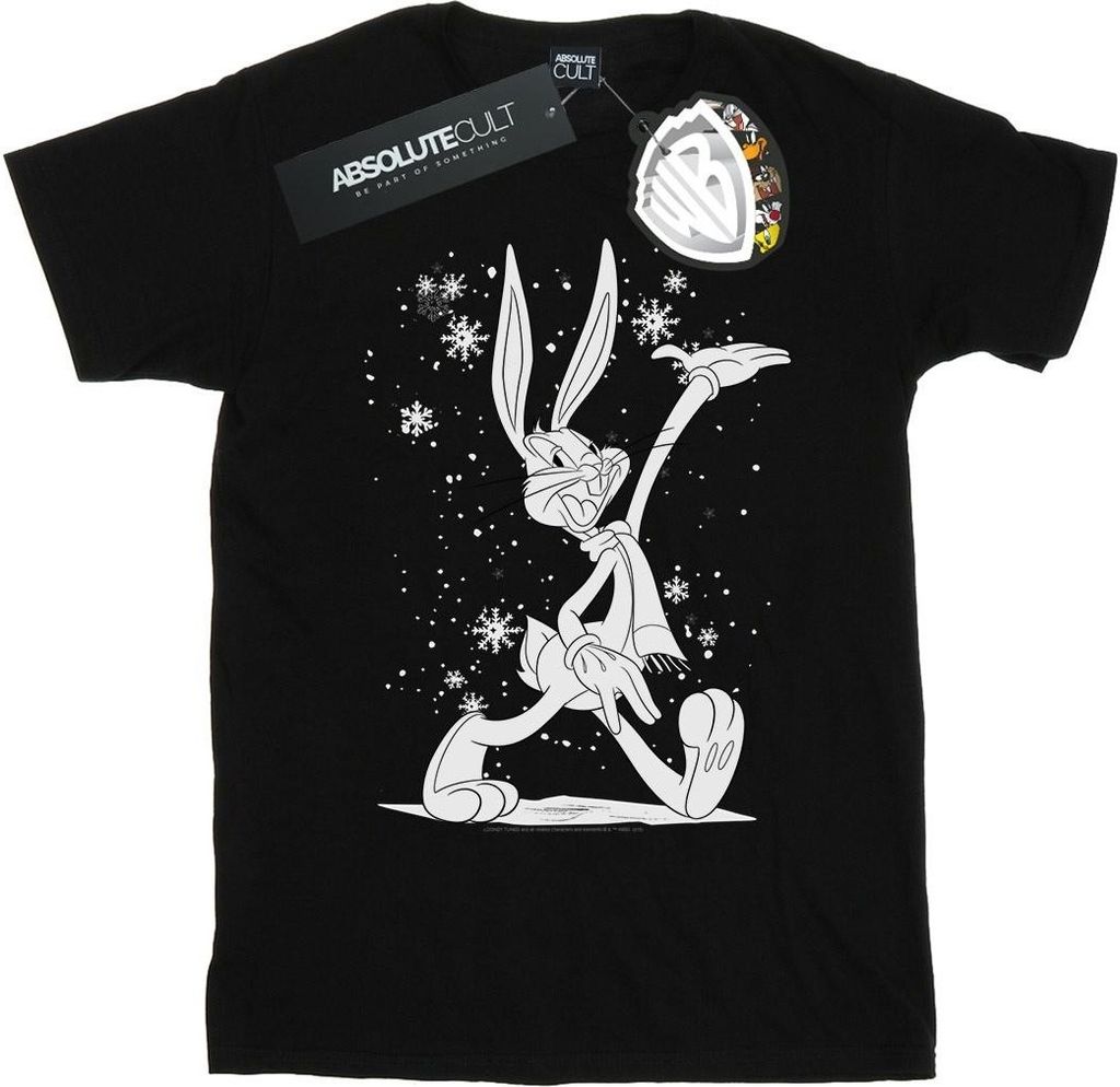 Looney Tunes - "Let It Snow" T-Shirt für Herren BI50483 (XXL) (Schwarz)