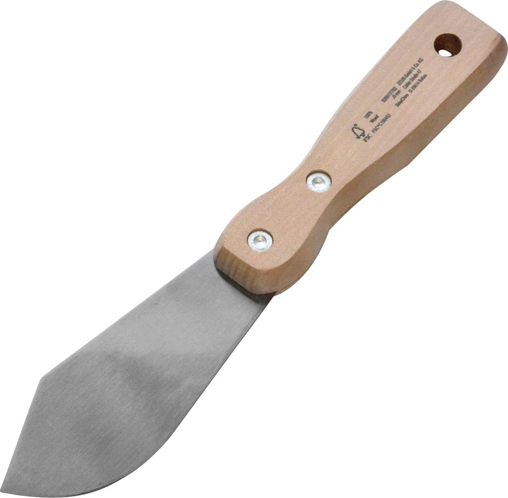 Profi - Kittmesser 90mm, poliert, Holzgriff Produktbild 