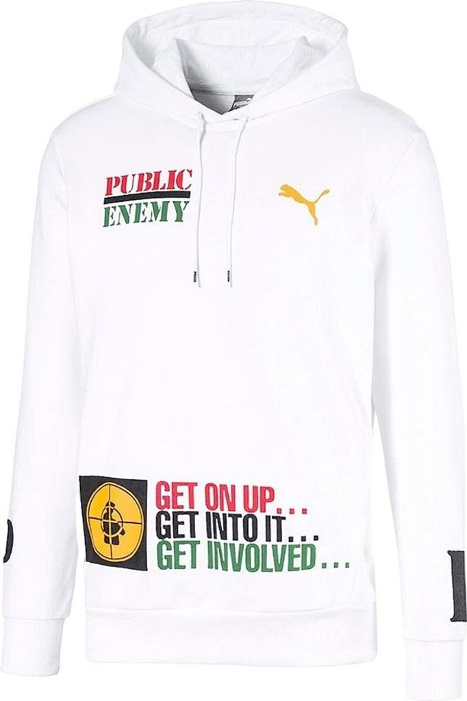 Public Enemy - "Fight The Power" Kapuzenpullover für Herren/Damen Uni RO9911 (XL) (Weiß)