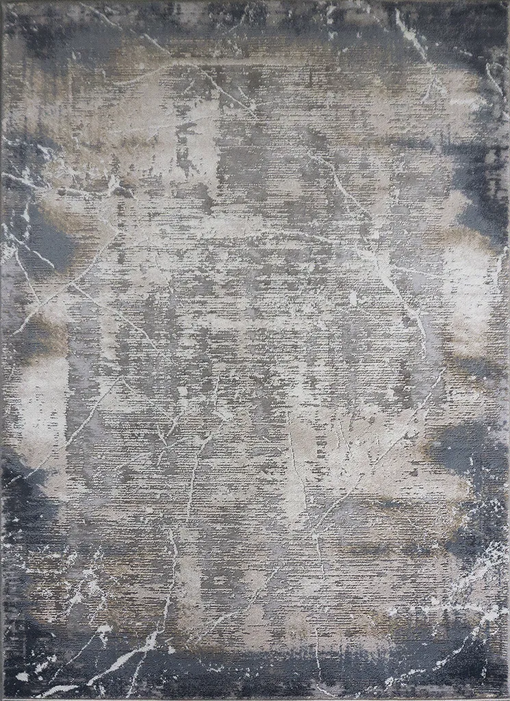 Petit tapis COVINA 2 bleu gris 60x100 - Texture douce et facile d'accès