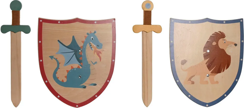 Set 2 Épées pour Costume Enfant Home ESPRIT - Idéal Anniversaire 33 cm