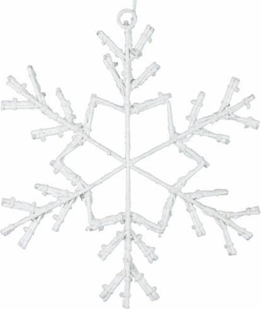 Vianočná LED dekorácia - snehová vločka - 30 cm teplá biela Obrázok produktu 