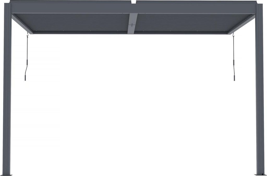 Bioklimatische Pergola mit LED zum Anbau "Windsor" - 3 x 4 Produktbild 