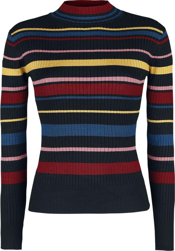 Voodoo Vixen Strickpullover Damen Leah Turtle Neck Sweater multicolor XL