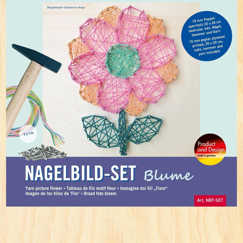 Pebaro Nagelbild Set Blume