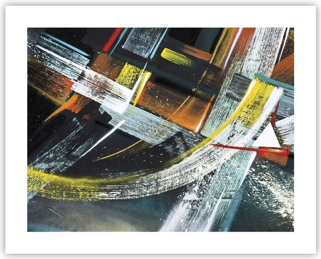 Poster - Poster ohne Rahmen - Abstraktion Graffiti Bunt - Produktbild 