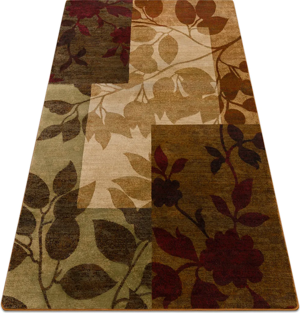 Tapis Moelleux ROYAL 5282 Leaves Beige 150x230 cm - Motif Végétal