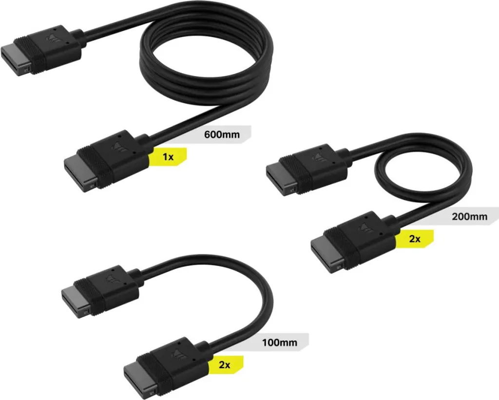 Corsair Cable Kit iCUE - Kit de câbles modulaires pour alimentation PC