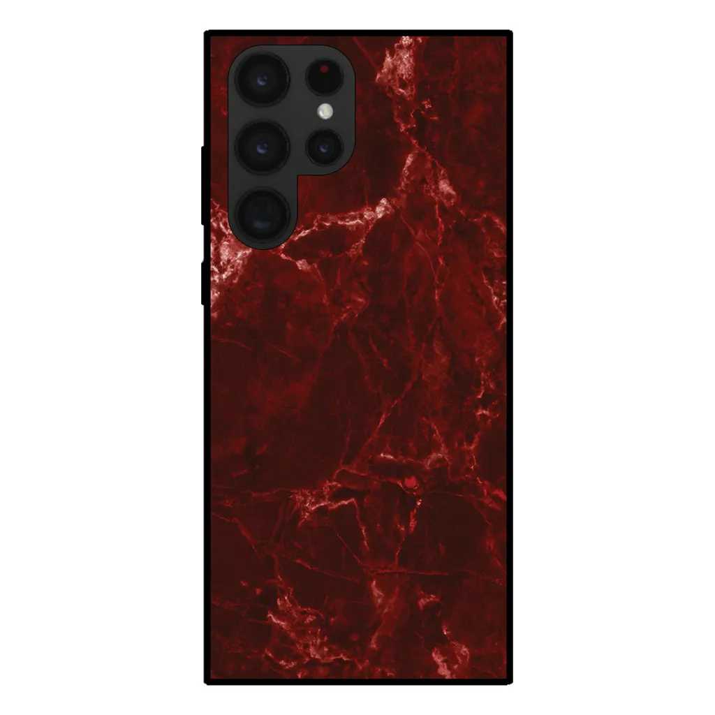 Custodia TPU Marmo Rosso Samsung Galaxy S22 Ultra | Smartphonica Shop