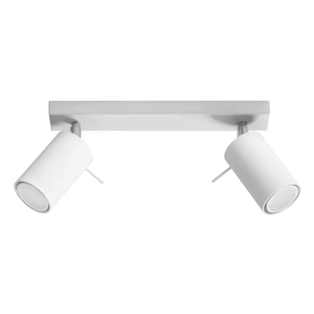 Faretto Doppio Lumilo MIRAX 2 GU10 Bianco - Installazione Facile Soffitto