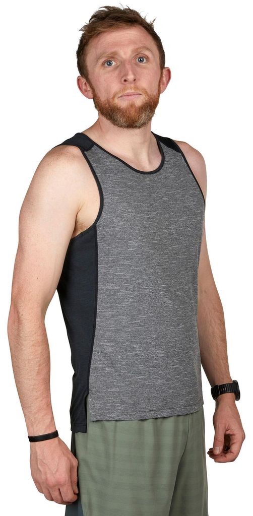 Ultimate Direction Cirrus Singlet Lauftop Herren grau meliert/schwarz grau meliert/schwarz M