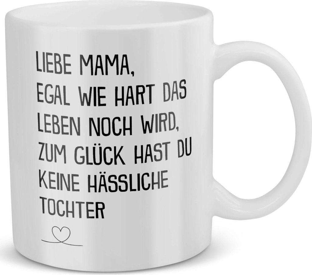 22Feels Mama Geschenk von Tochter Muttertag Mutter Tasse Geburtstag Kaffeetasse Frauen Weihnachten Haferl Geschenkidee