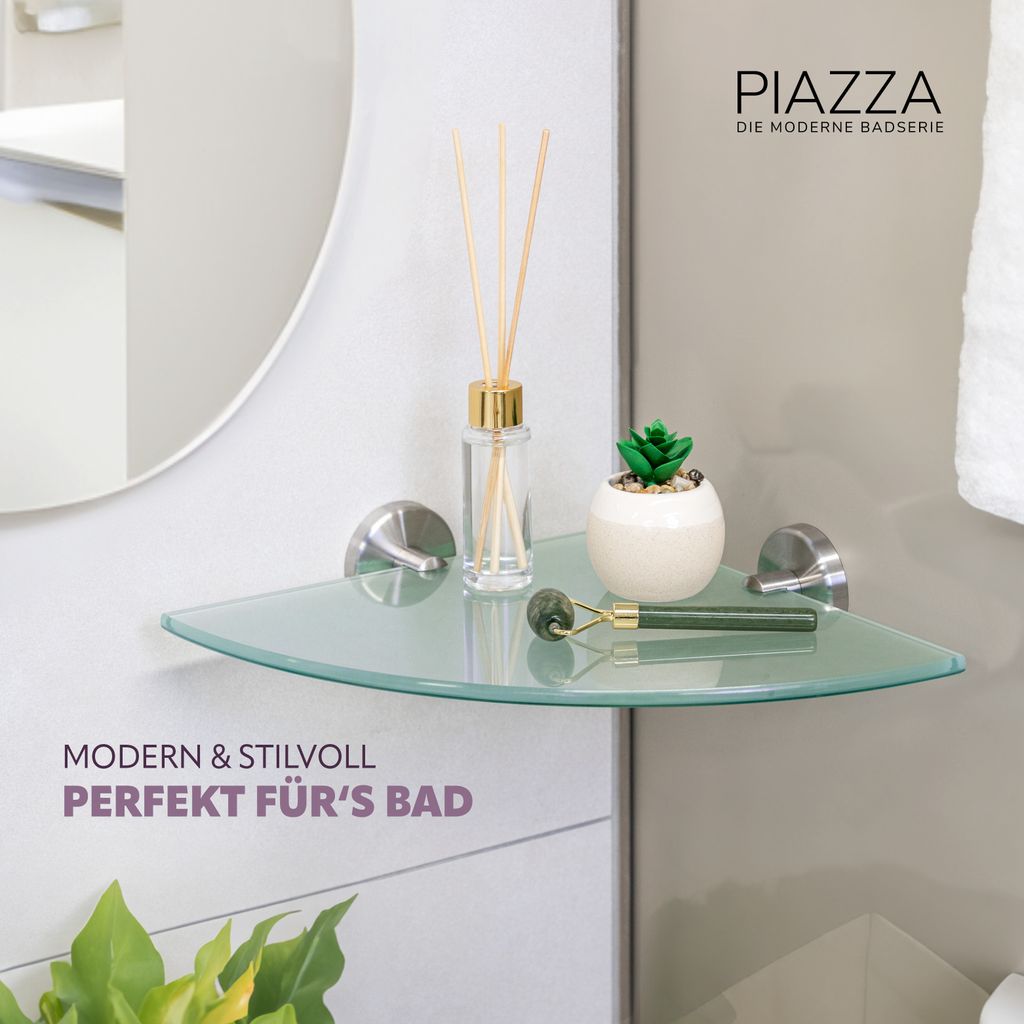 Verre De Rechange Pour Porte-gobelets Bremermann - Compatible Gammes Piazza Et Lucente - Remplacement Facile - Verre Transparent