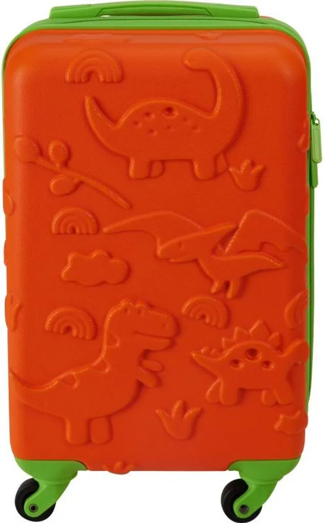 Valigia per Bambini 28 Litri DINO | Trolley Cavalcabile Robusto in ABS