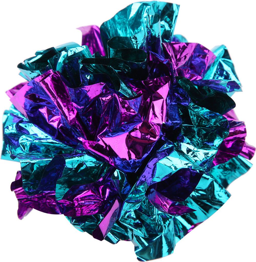3Pcs Interaktive Katze Spielzeug Große Kätzchen Pet Crinkle Bälle Bunte Shiny Knistern Papier