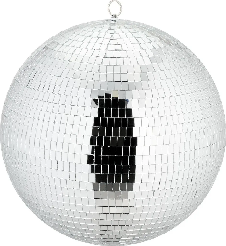 Boule disco 40 cm à facettes avec montage plafond pour soirée et fête