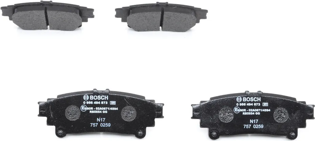 Plaquettes de frein arrière pour Lexus GS L1 et RC C1 - Gamme Bosch