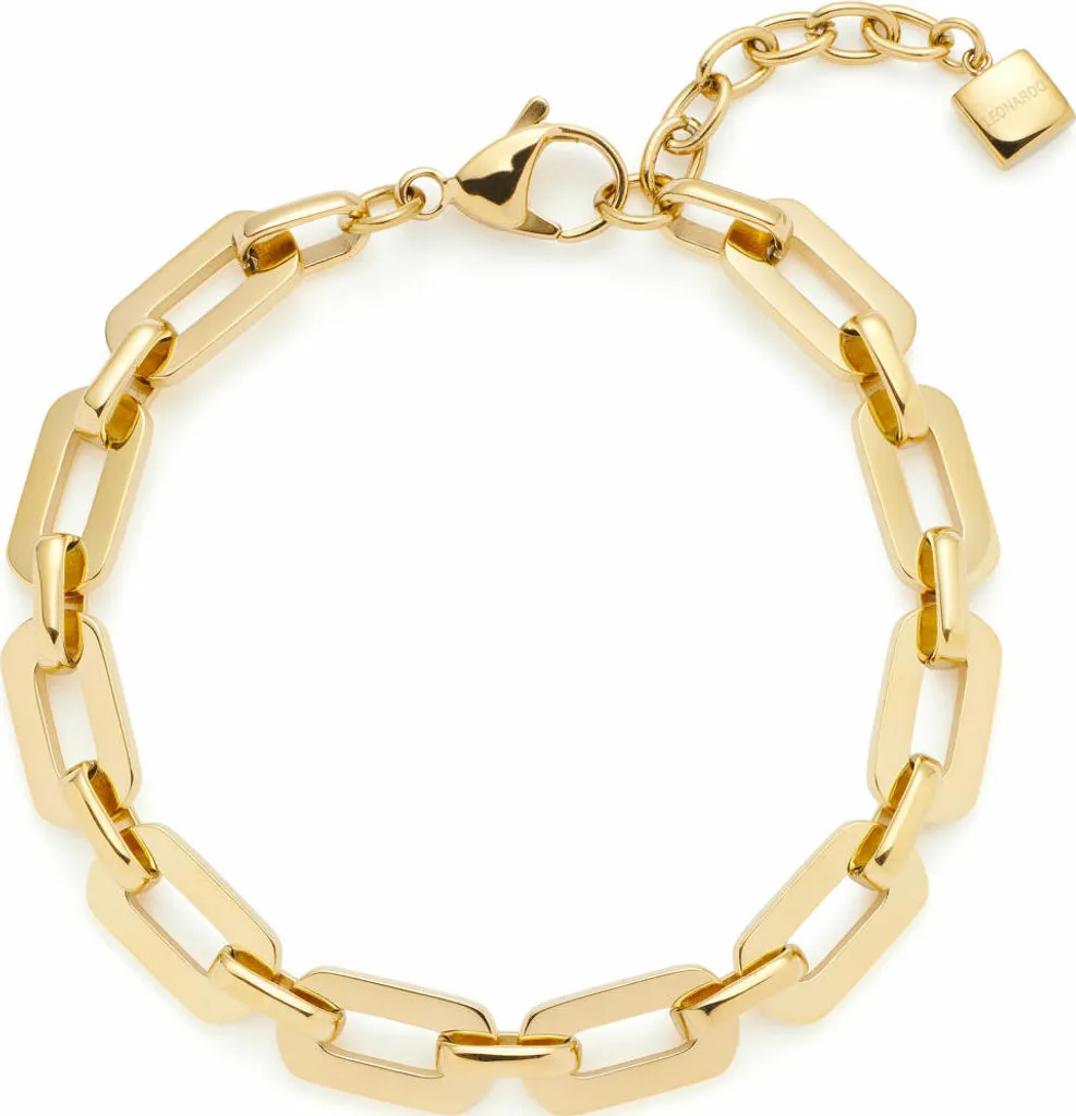 Leonardo Jewels Armband gold Orfea, Schmuckarmband, Armkette, Modeschmuck, Edelstahl IP, 024280