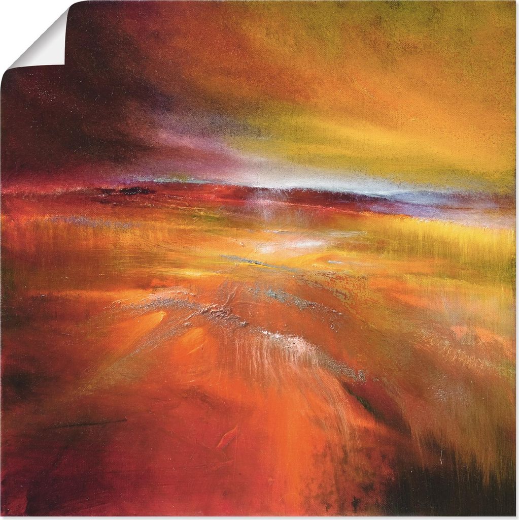 ARTland Poster Ernteland Größe: 100x100 cm