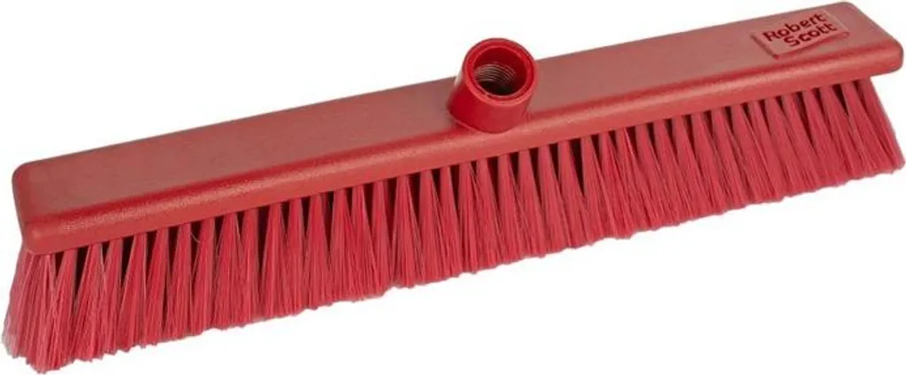 Brosse de balai souple rouge 45 cm Jantex pour balayage professionnel