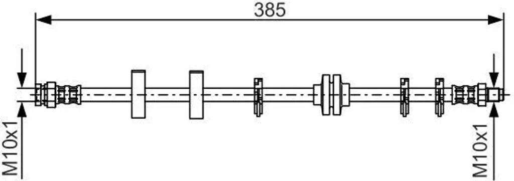 Flexible de frein hydraulique Bosch pour système de freinage Type OE