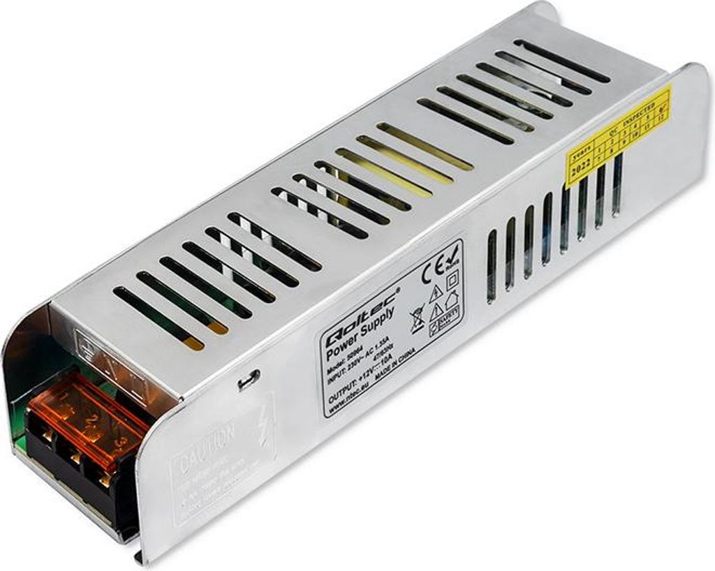 Qoltec Schaltnetzteil für LED | 120W | 12V | 10A | Schlank