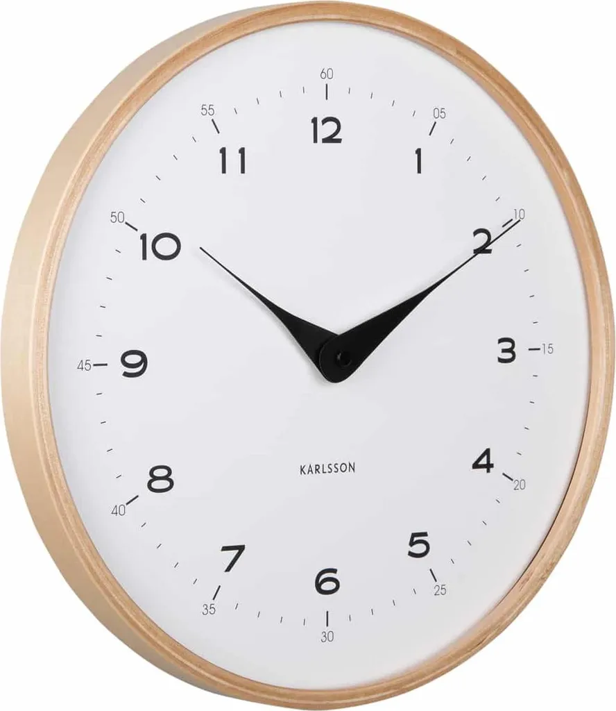 Karlsson Osado Dome Bianco: Orologio da Parete Vetro Curvo 30cm