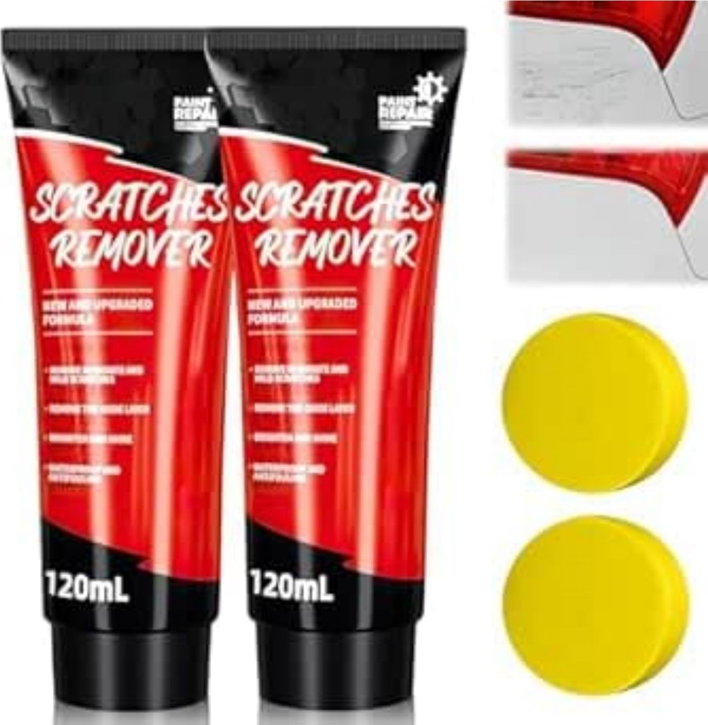 2 Stück Kratzer Entferner Auto, Autokratzer-Reparaturpaste, Polierpaste Auto Kratzer Entferner, Autopolitur Kratzer Entfernen Paste, Autolack Krat...
