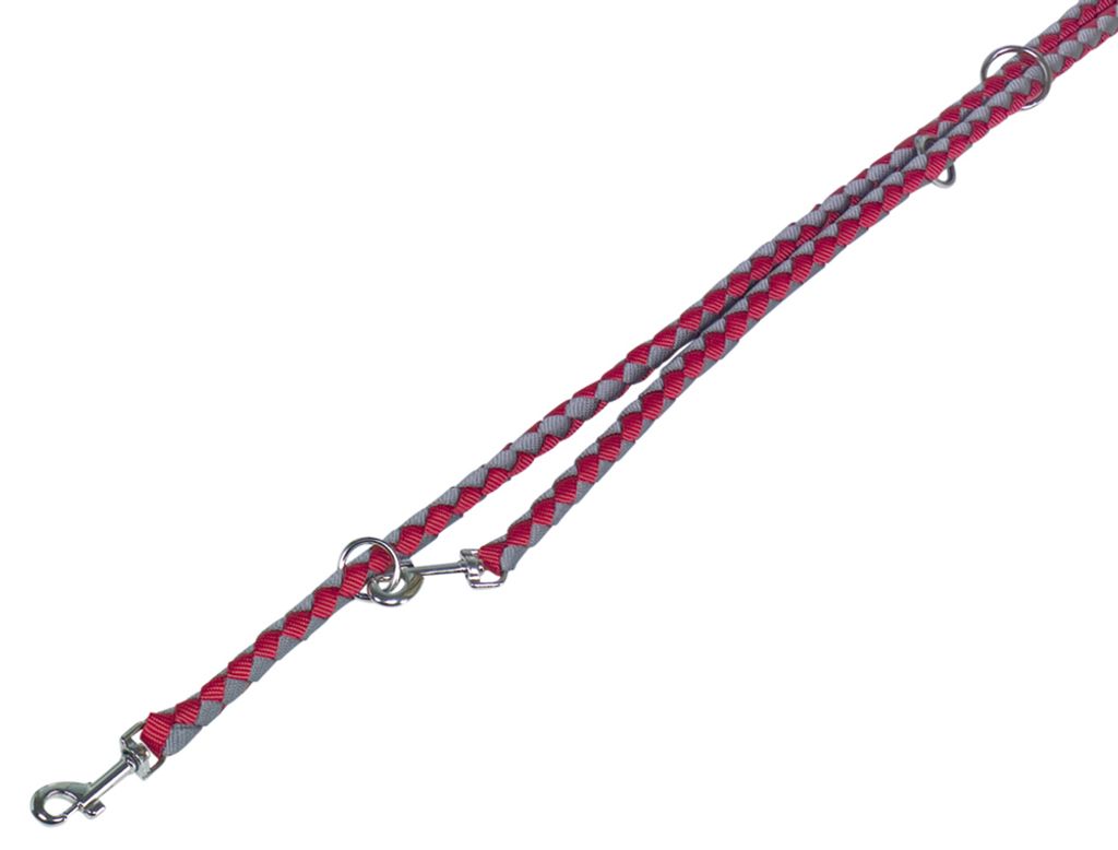 Nobby Führleine "Corda" rot/grau L: 200 cm; B: 15/20 mm