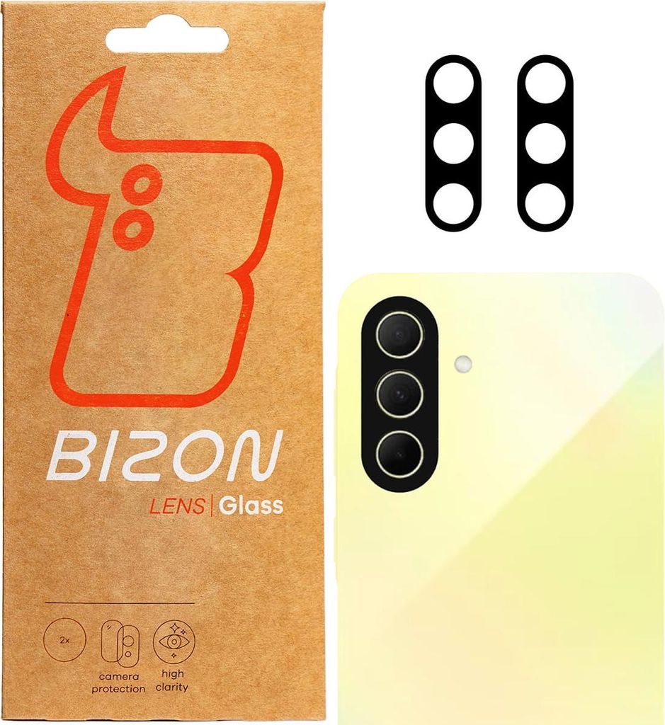 Szkło na aparat Bizon Glass Lens do Galaxy A36 5G, 2 sztuki