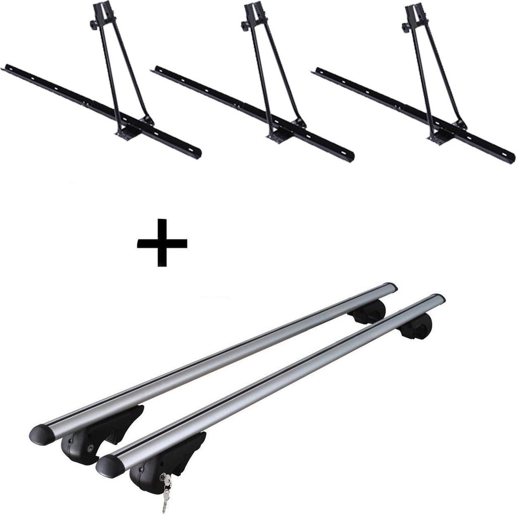 3x Fahrradträger ORION + Dachträger Rio 120 kompatibel mit für Renault Laguna Grand Tour KG 01-'07