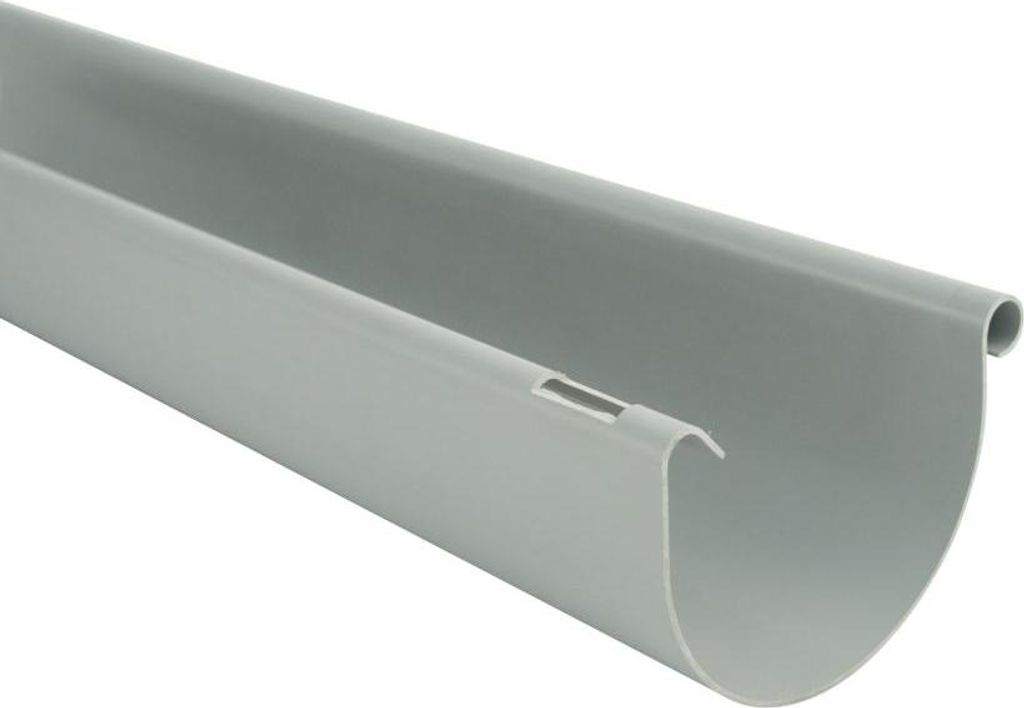 Marley Dachrinne NW 150 mm, 2 m, halbrund, grau Produktbild 