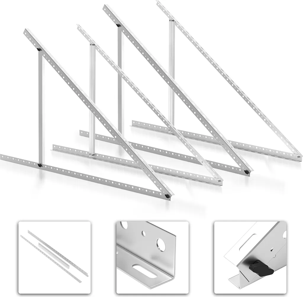 Staffa Montaggio Fotovoltaico Jopassy 104cm | Regolazione Inclinazione 0-90°
