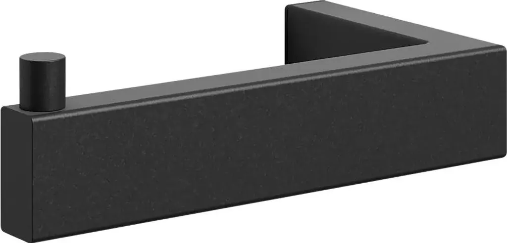 Zack Linea Portarotolo Nero: Minimalismo Puro per Bagni Contemporanei