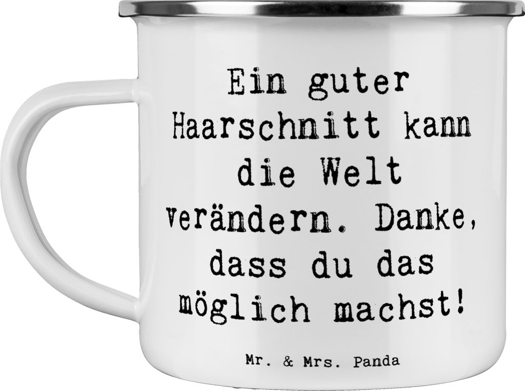 Mr. & Mrs. Panda Teetasse Spruch Friseur Wunder - Weiß - Geschenk, Wertschätzung, Danke sagen, perfekten Schnitt, Pott, handgefertigt, Teebecher,...