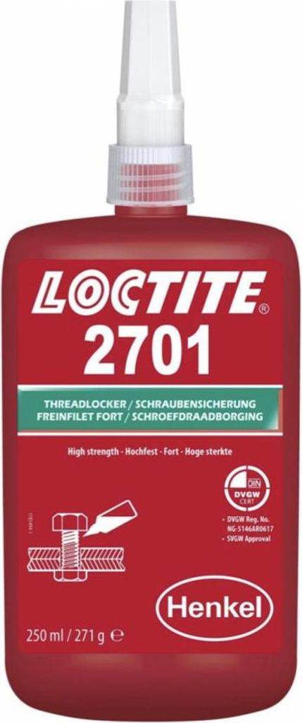 Loctite 2701 Hochfester Schraubensicherungsmittel 250 ml