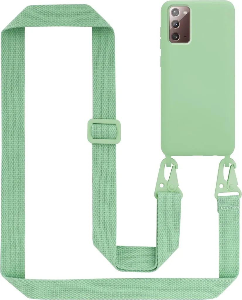 Custodia Cadorabo Samsung Note 20 Verde con Tracolla - Mani Libere Sempre