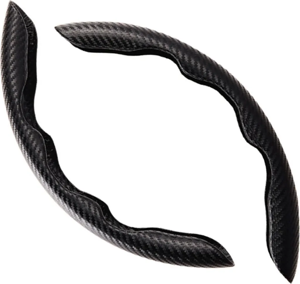 coprivolante in 2 pezzi in fibra di carbonio, antiscivolo, resistente all'usura, presa elegante