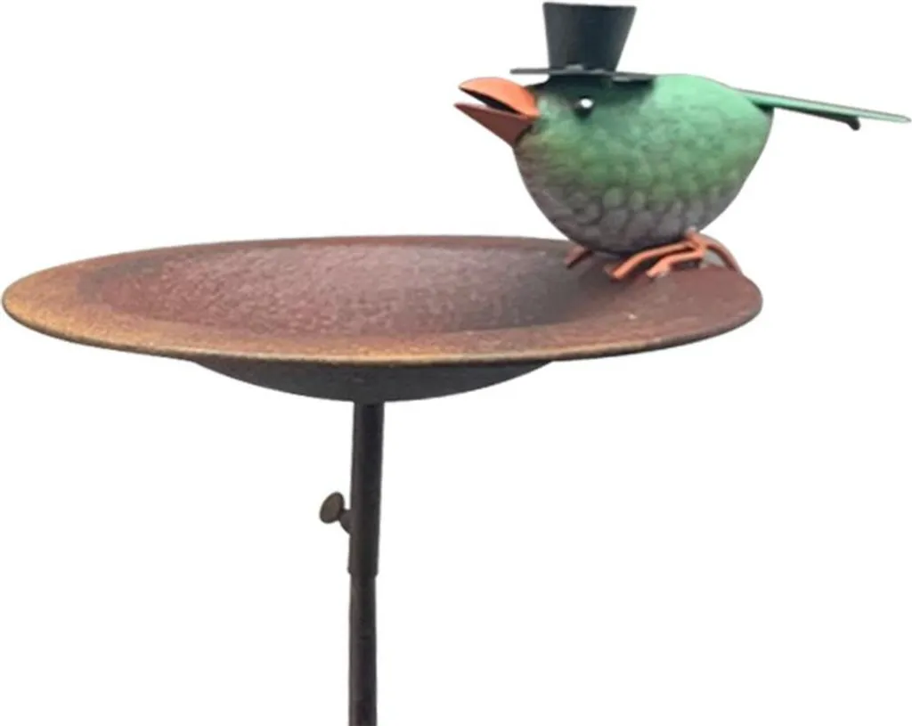Bain d'Oiseaux Stable et Durable 114 cm Vert Contre les Prédateurs - 4