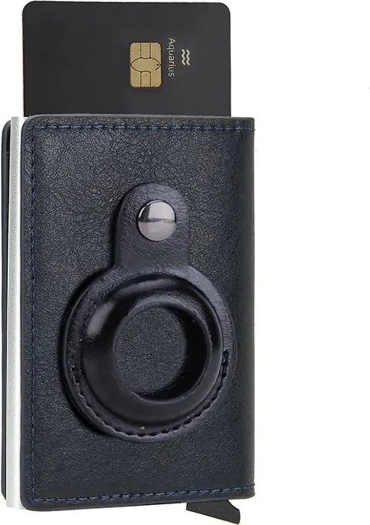 Izmael Paul MINI WALLET - Dunkelblau Herrenbrieftasche mit RFID-Schutz KP25614