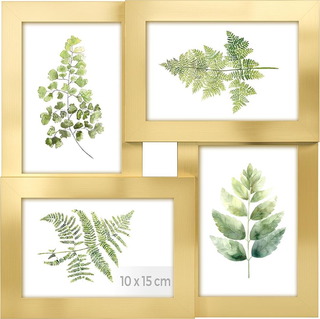 4 Bilderrahmen für Fotos im Format 10 x 15 cm zur Wanddekoration